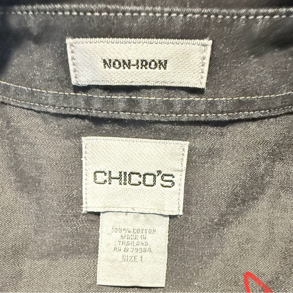 Chicos Women's Gray Button-Up Shirt Dress - Picture 5 of 7